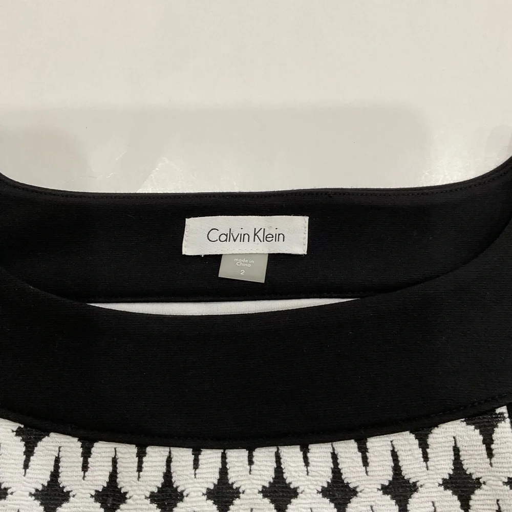 Calvin Klein Black and White Dress - Picture 6 of 6